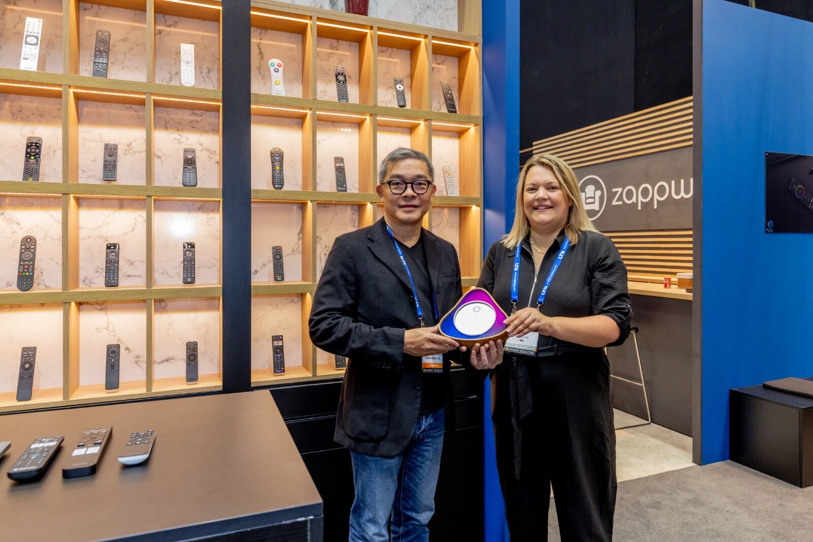 Omni Remotes and Zappware won Large Stand Award